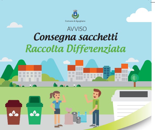 Consegna sacchetti raccolta differenziata dei rifiuti